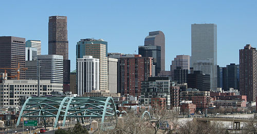 The booming state capital Denver is the economic center of Colorado.