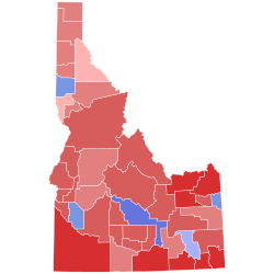 2014 Idaho gubernatorial election results map by county.svg
