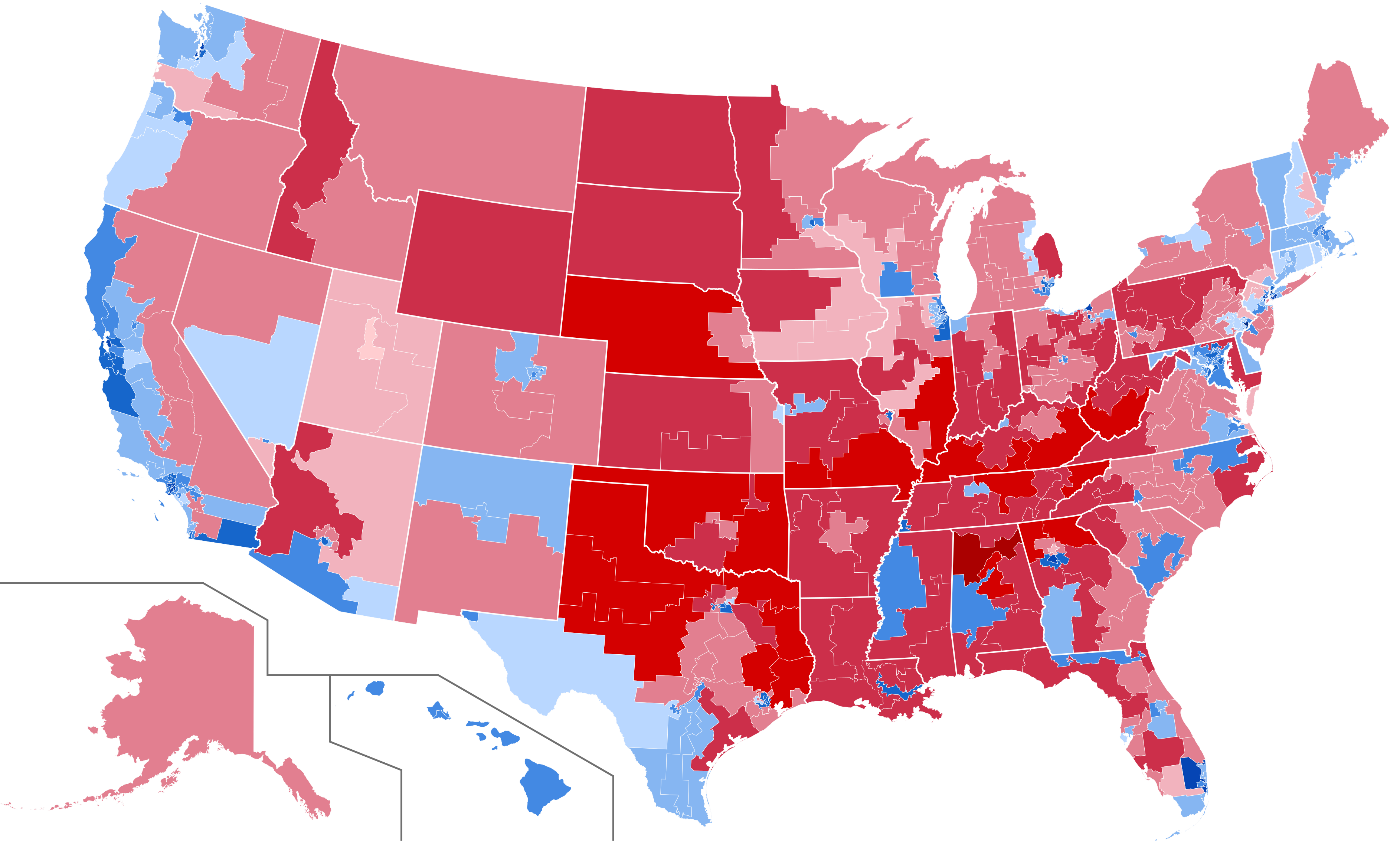 File:2016 presidential election, results by congressional ...