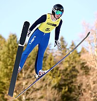 Annika Belshaw på Nordic Mixed Team-konkurransen