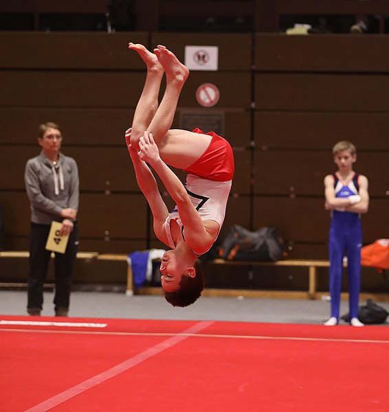 File:2022-12-11 Competition Men Poussines, Benjamines and Minimes Floor exercise at CGC Bettembourg 2022 (Martin Rulsch) 368.jpg