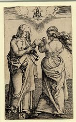 Anna te Drieën[28] 1498–1502 Kopergravure 116 × 71 mm Bartsch 29