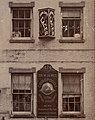 474 Broadway location of "Dr. W. James, CHIROPODIST. Corns, Bunions, Inverted Nails and other diseases of the feet successfully treated" and "John Davis Laces" detail, from -476 Broadway, New York- MET DP-14111-001 (cropped).jpg