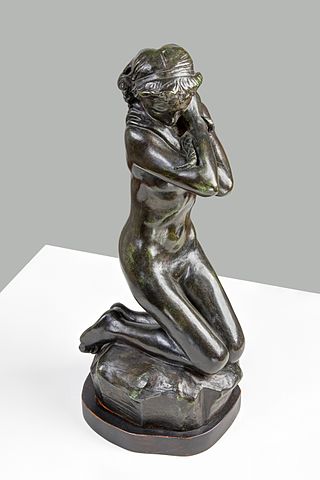<i>Young Woman with a Serpent</i> Sculpture by Auguste Rodin
