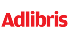 Logo of Adlibris, the logo consists of the text 'Adlibris' in a red, bold, sans-serif font.