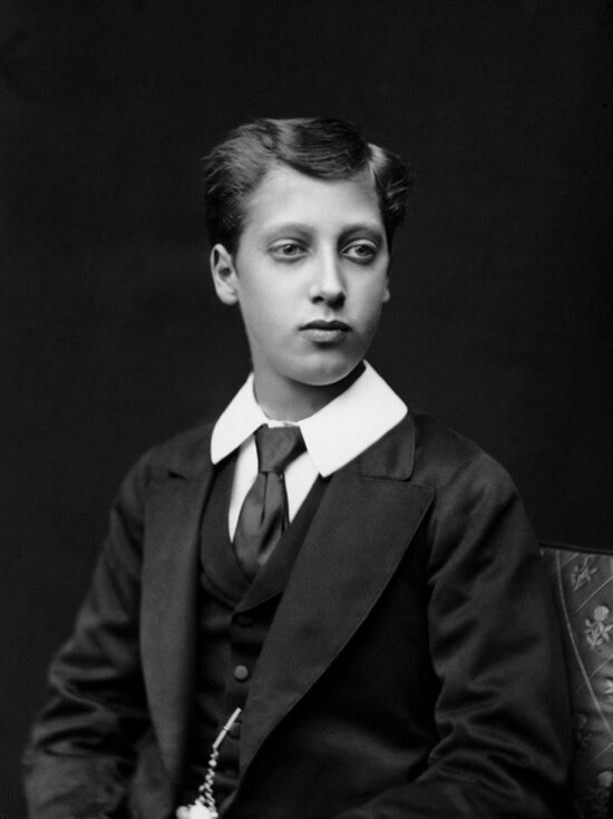 Albert Victor photographed by Alexander Bassano, 1875