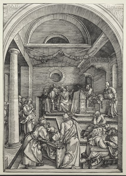 File:Albrecht Dürer - Christ Disputing with Doctors - 1959.99.16 - Cleveland Museum of Art.tif