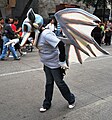 Participant in alebrije costume