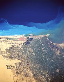 Satellite image of Alexandria and other cities show its surrounding coastal plain Alexandria egypt.jpg
