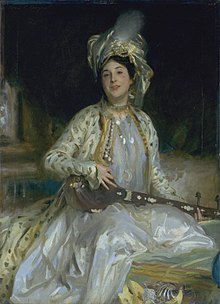 Almina, Daughter of Asher Wertheimer (1908), huile sur toile, 134 × 101 cm, Londres, Tate Gallery.