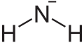 Deutsch: Struktur des Amid-Ions English: Structure of the amide ion