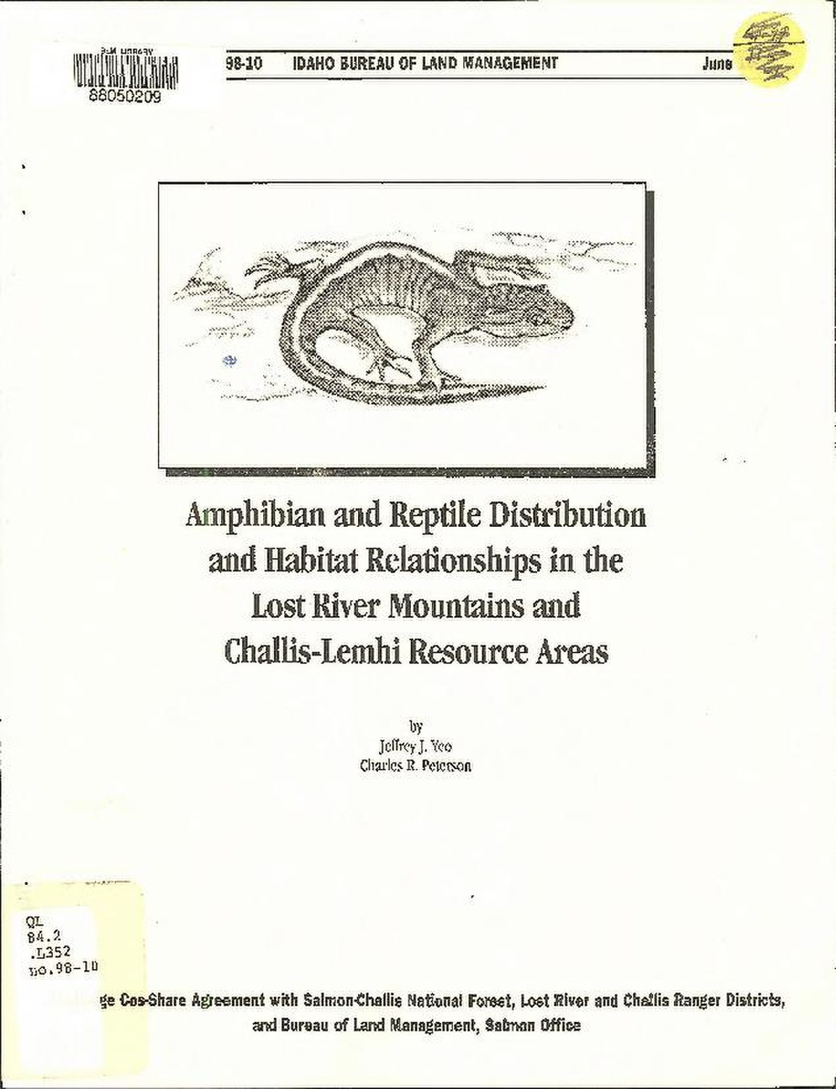 File:Amphibian and reptile distribution and habitat relationships in the  Lost River Mountains and Challis-Lemhi Resource Areas (IA  amphibianreptile07yeoj).pdf - Wikimedia Commons