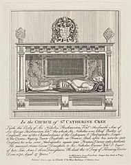 The Tomb of Sir Nicholas Throkmorton Kt. in the Church of St. Catherine Cree