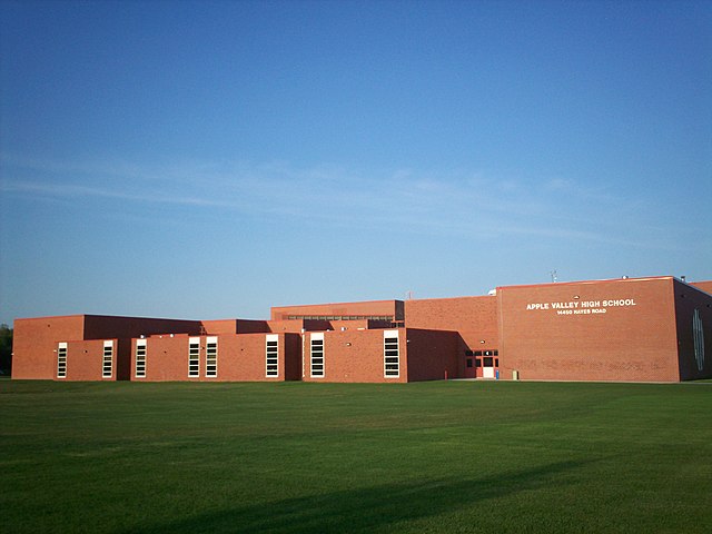 Apple Valley High School from its western side