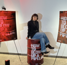 Ariela Barer attends a 2023 screening of How to Blow Up a Pipeline in Brooklyn, New York Ariela Barer.png