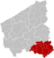 Arrondissement Kortrijk Belgium Map.svg