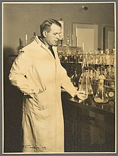 Виртанен у својој лабораторији 1934
