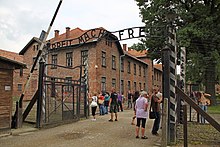 Entrance to Auschwitz I concentration camp