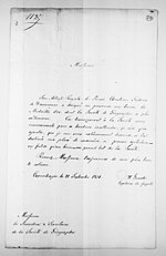 Thumbnail for File:Autographes. Lettres autographes d'Antoine d'Abbadie, Antoine et Arnaud d'Abbadie, J. N. B. Abrahamson (3 pièces), F. Arago, M. A. P. d'Avezac, Jean Henri Baradère, Jean-Guillaume Barbié du Bocage... - btv1b10869157d (220 of 414).jpg