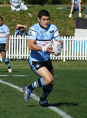 Goodwin playing for the Cronulla Sharks in 2008 BRYSON GOODWIN (2856707523).jpg