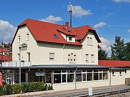 Järnvägsstationen i Weissach.