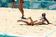 Deutsch: Beachvolleyball bei den Olympischen Jugendspielen 2018; Tag 9, 15. Oktober 2018; Mädchen, Viertelfinale: Puerto Rico-Russland 0–2 (12–21/10–21) English: Beach volleyball at the 2018 Summer Youth Olympics at 15 October 2018 – Girls Quarterfinals: Puerto Rico-Russia 0–2 (12–21/10–21)