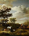 Пейзаж с путешественниками ок. 1660. Музей искусств, Варшава