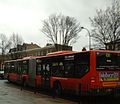 An articulated bus