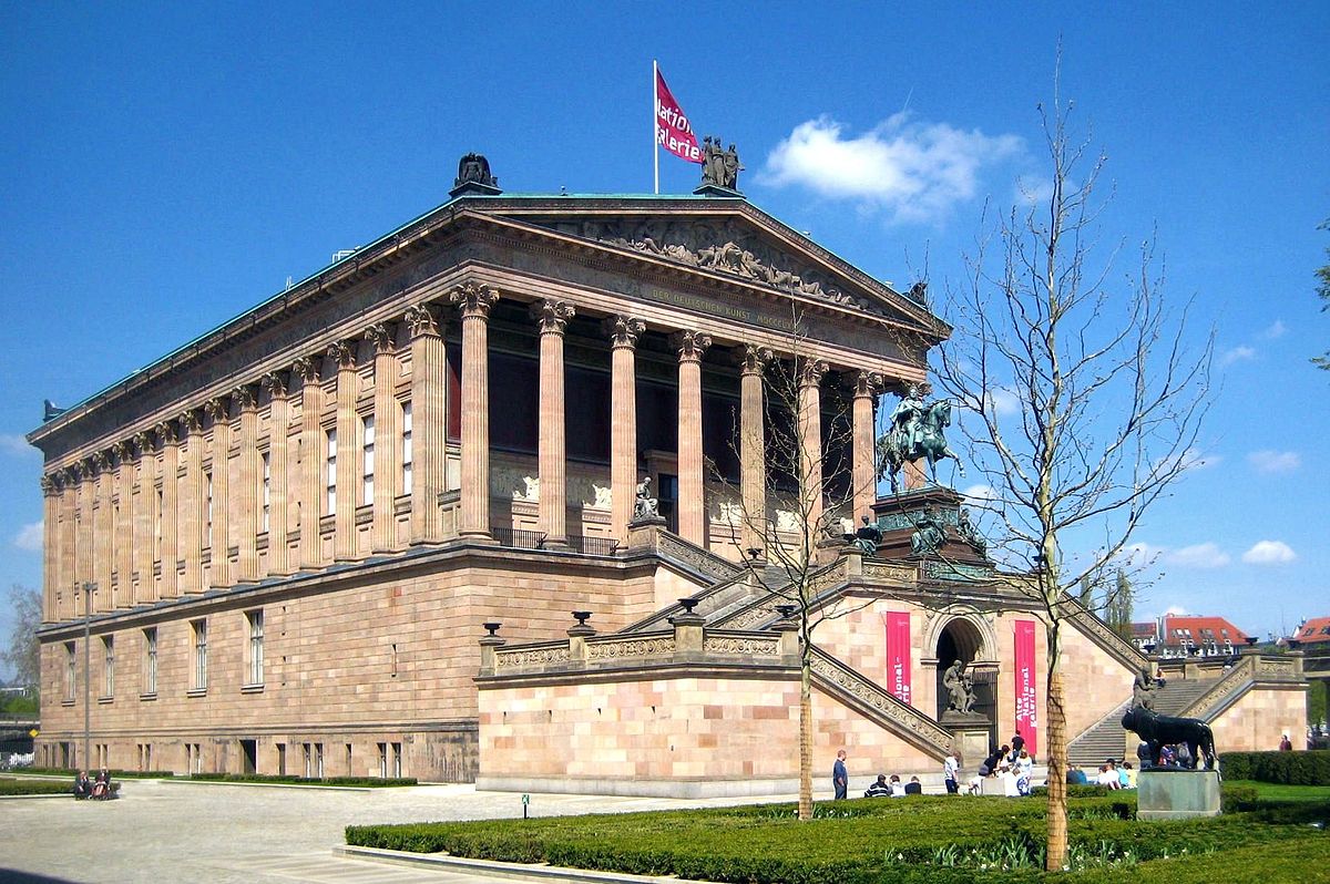 Musée des Beaux Arts Alte Nationalgalerie à Berlin sur l'île au musée (Museumsinsel) : Une allure de temple grec - photo de Beek100