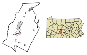 Locația orașului Duncansville