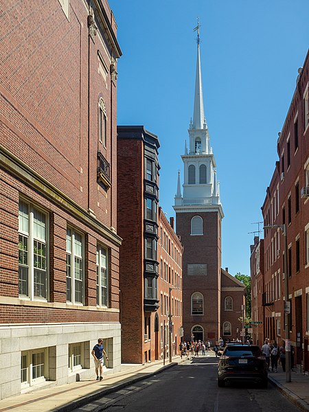 Old North Church in Boston in August 2019