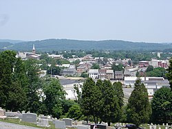 Boyertown viewed from atop Cannon Hill