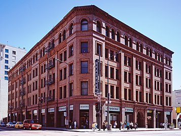 Bradbury Building exterior, 2005