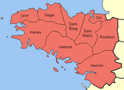 Les 9 anciens évêchés bretons