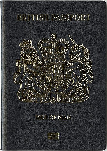 Isle of Man-variant British passport