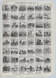 Broadside with 48 scenes depicting memorable events in Spain until 1840 MET DP875662.jpg