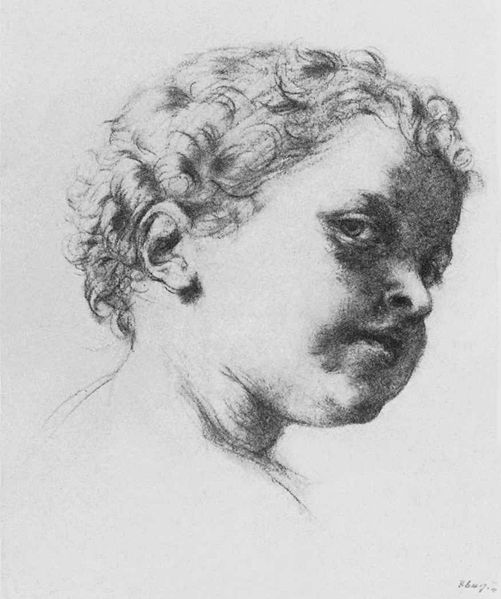 File:Brocky, Karoly - Head of a Child I (ca 1850).jpg