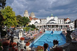 Gellért baths in Budapest, Hungary