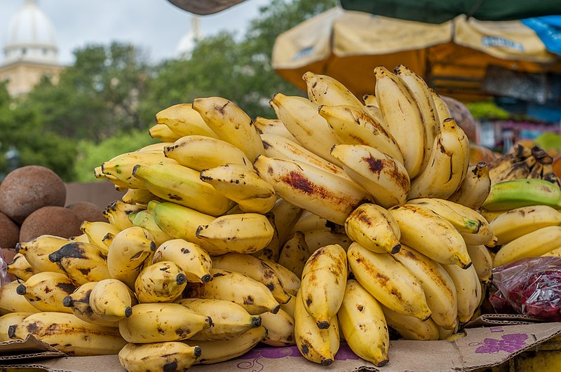 File:Bunch of bananas on sale.jpg