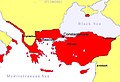 Byzantine Empire by 737 AD