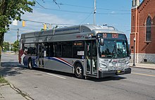 10 E Broad / W Broad, one of the system's most-trafficked routes COTA XN40 bus.jpg