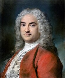 Ca' Rezzonico Sala dei pastelli - rosso c.1740'da Ritratto di gentiluomo - Rosalba Carriera.jpg