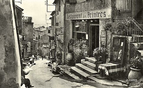 old photo of Restaurant des Peintres (around 1900)