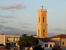 Skyline of the area, with the bell tower of the church of San Simone