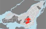 Harta de localizare Montreal - Côte-des-Neiges - Notre-Dame-de-Grâce.svg