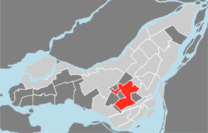 Lage von Côte-des-Neiges–Notre-Dame-de-Grâce in Montreal