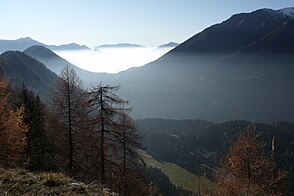 Panorama of the Tesino valley seen from the east