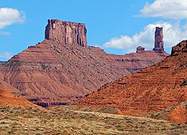 Castleton Tower and The Rectory from Highway 128.jpg