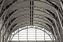 Ceiling, windows, and struts in National Airport in Washington DC.jpg