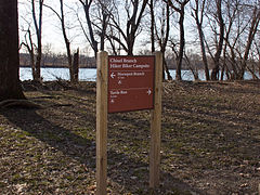 Chisel Branch Hiker/Biker campsite sign.